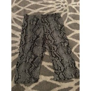 Blue Gray Snakeskin ASOS Biker Shorts